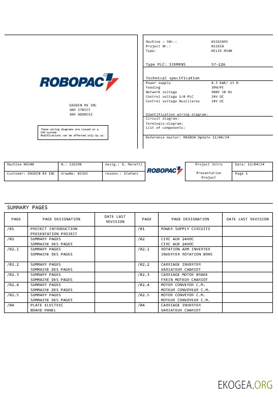 Modèle Word et PDF de facture de services publics d'entreprise ITALIE ROPOBAC SYSTEMI